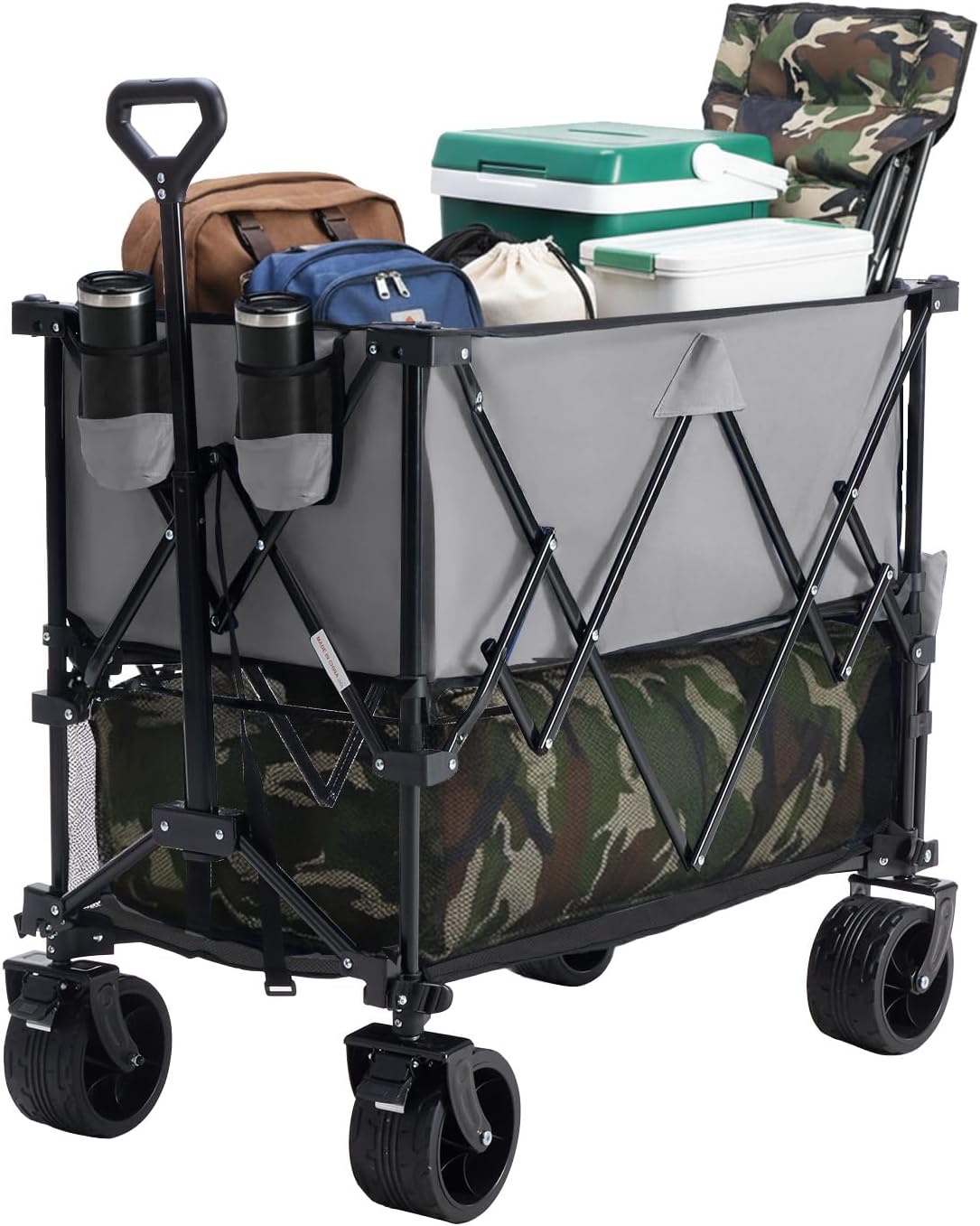 DUMOS Foldable Wagon Cart - Heavy Duty & Portable