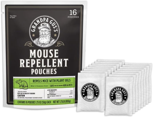 Grandpa Gus's Natural Mouse Repellent Pouches - 10 Pack