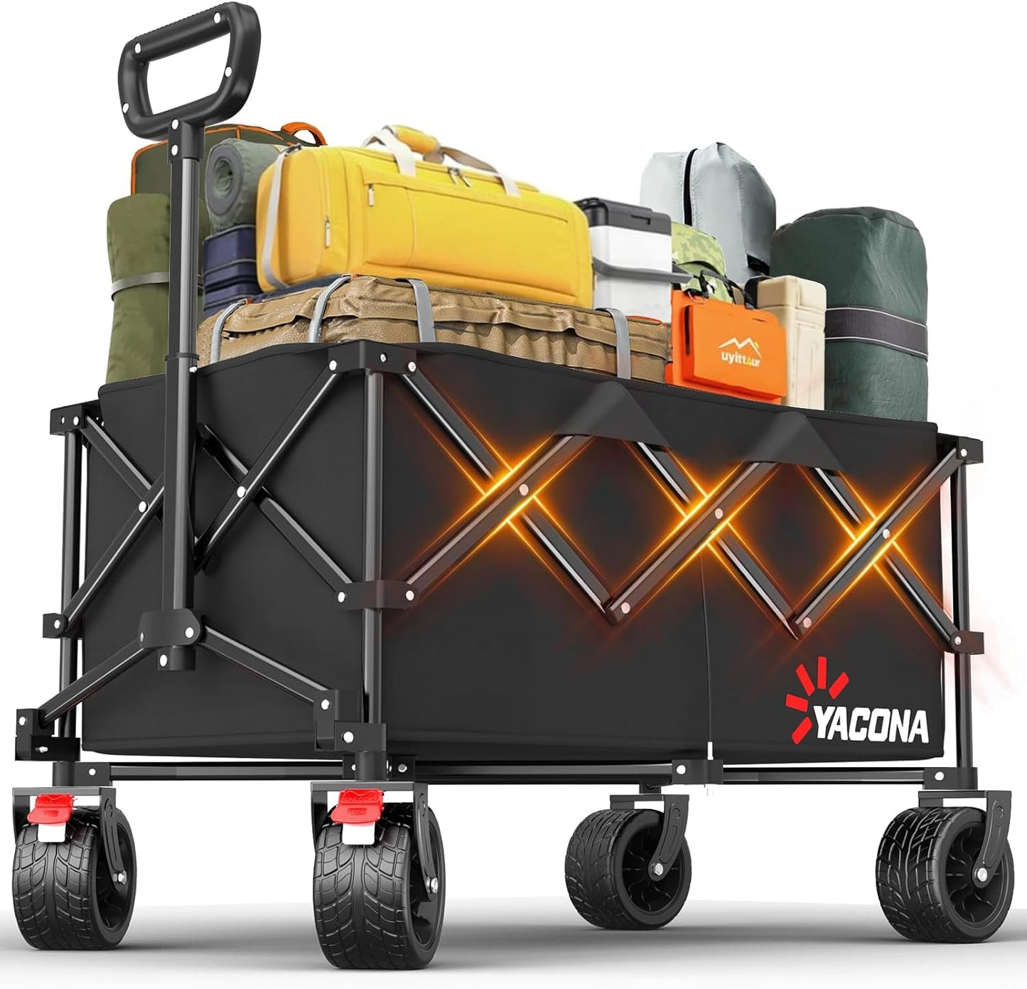 Foldable Utility Wagon Cart with Wheels - 300L/400L