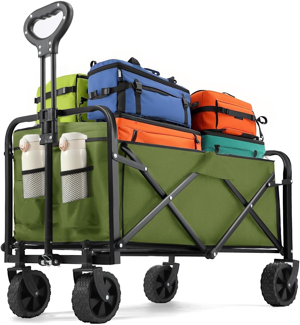 Heavy Duty Collapsible Wagon - All-Terrain Wheels