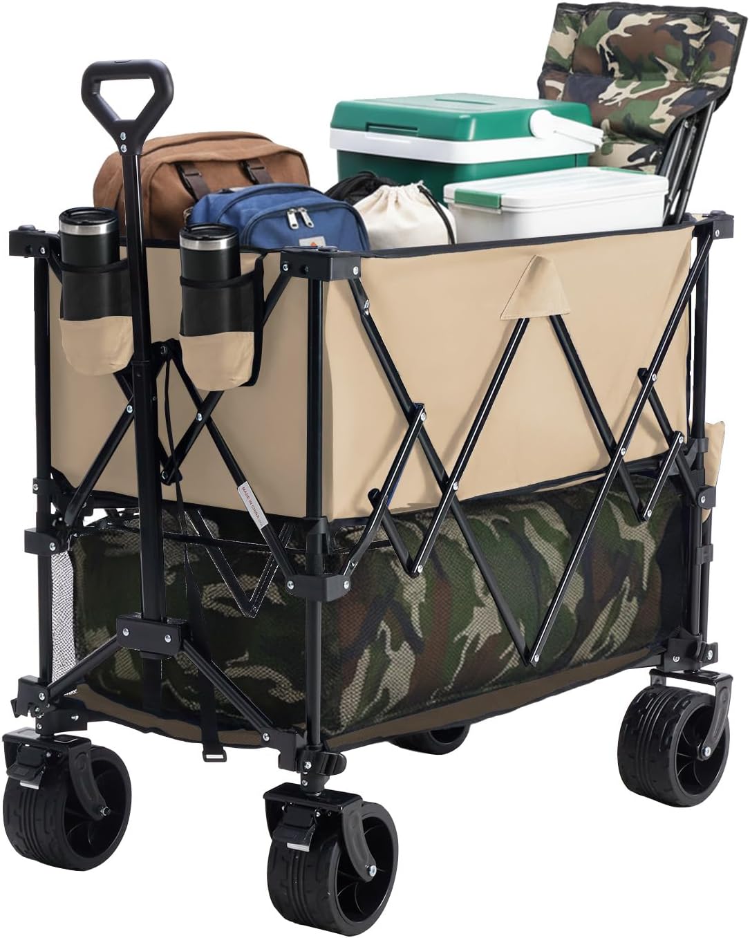 DUMOS Foldable Wagon Cart - Heavy Duty & Portable