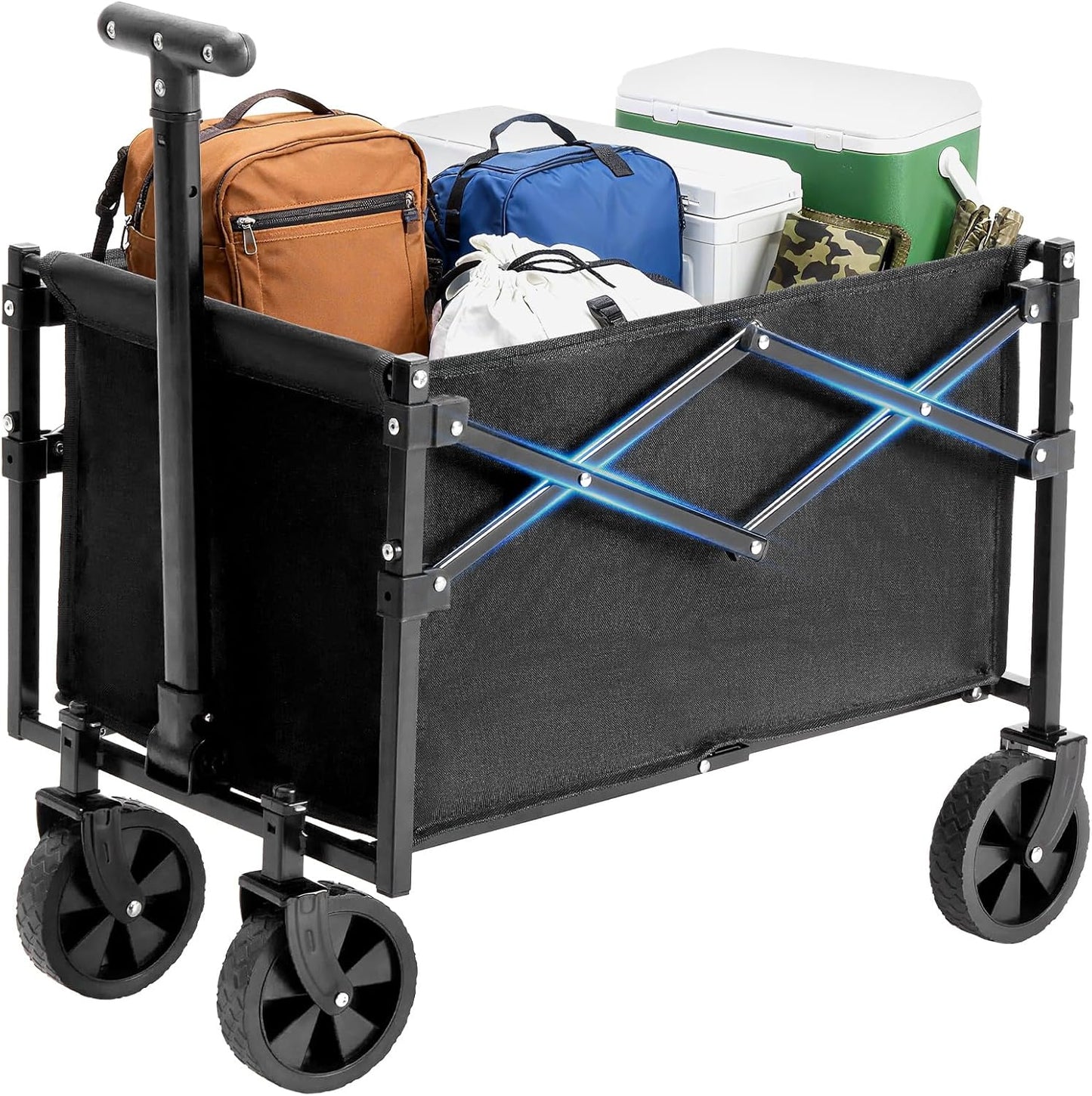 DUMOS Foldable Wagon Cart - Heavy Duty & Portable