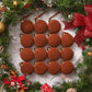 15pcs Velvet Christmas Tree Ornaments, 3.15" Flocked Balls