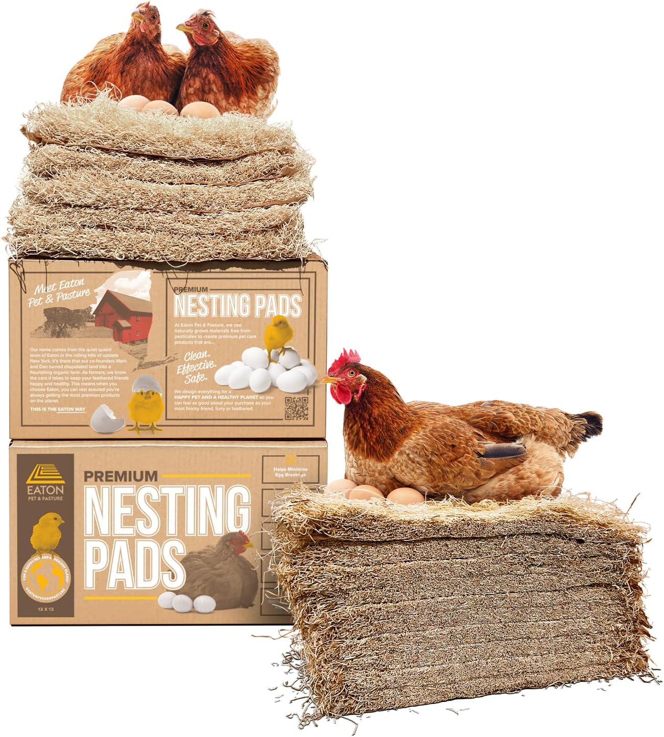 Eaton Premium Laying Hen Nesting Pads - 13x13 (10 Pack)