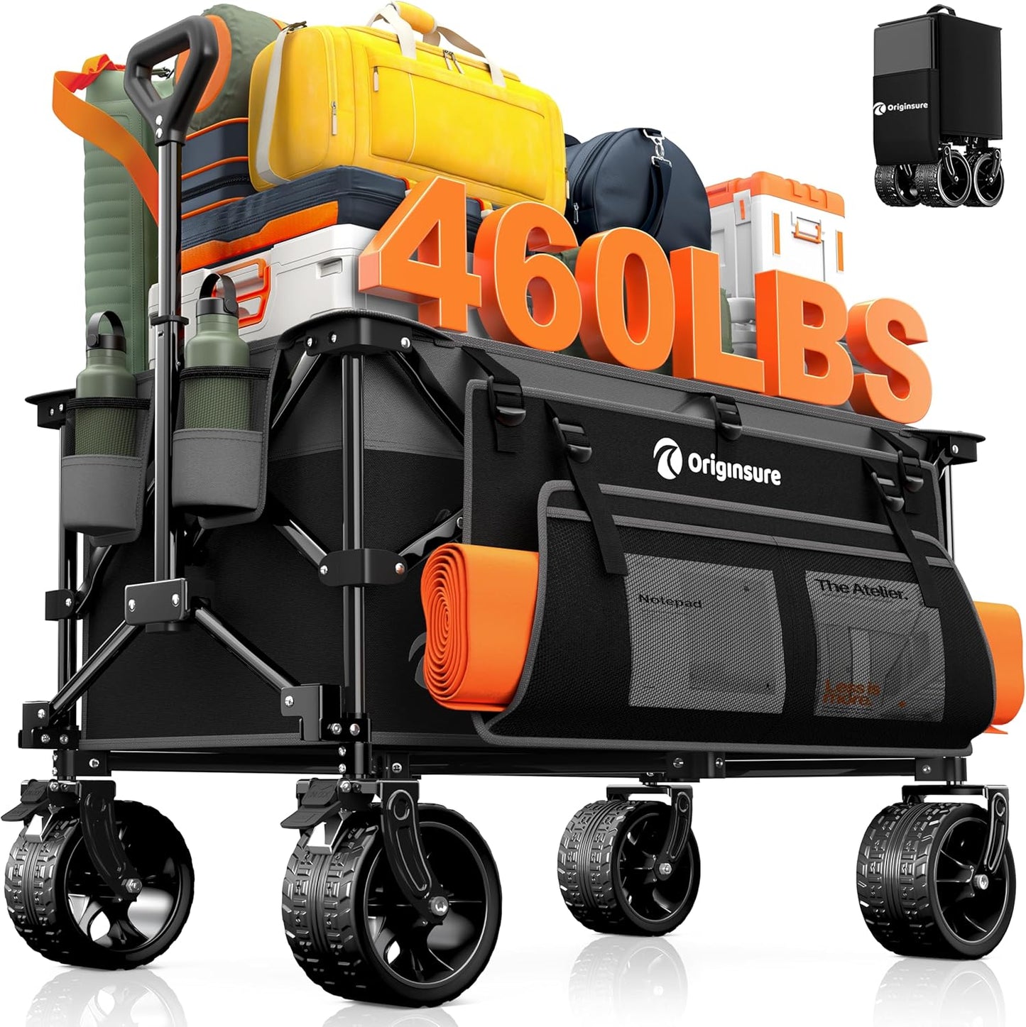 Heavy Duty Folding Wagon Cart 460lbs Capacity