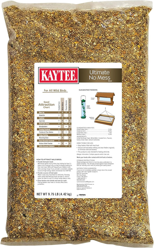 Kaytee Wild Bird Seed - No Mess, Nut & Fruit, Blend